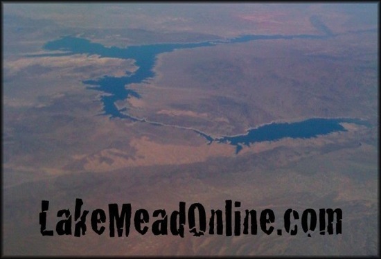 Lake Mead from 35,000 feet on April 25, 2010